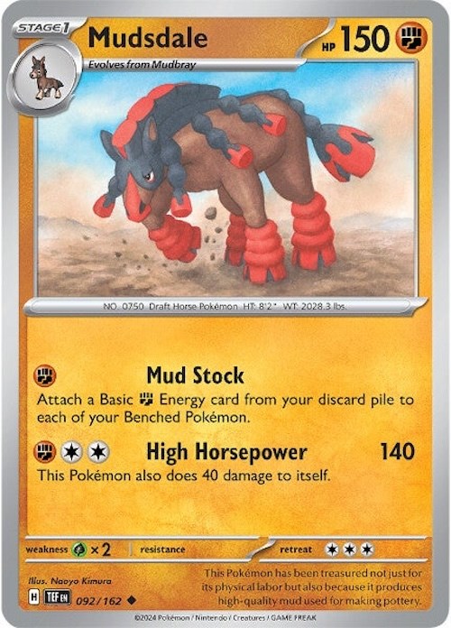 Mudsdale (092/162) [Scarlet & Violet: Temporal Forces] | Deep Dive Games St. Marys