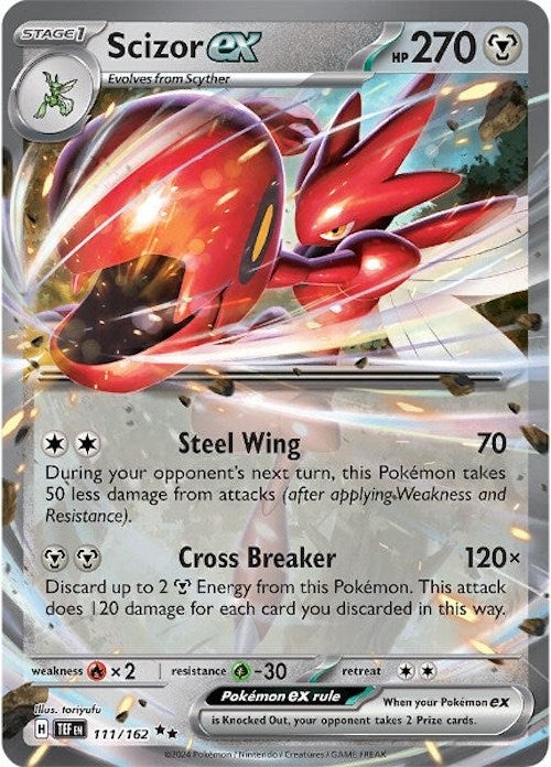 Scizor ex (111/162) [Scarlet & Violet: Temporal Forces] | Deep Dive Games St. Marys