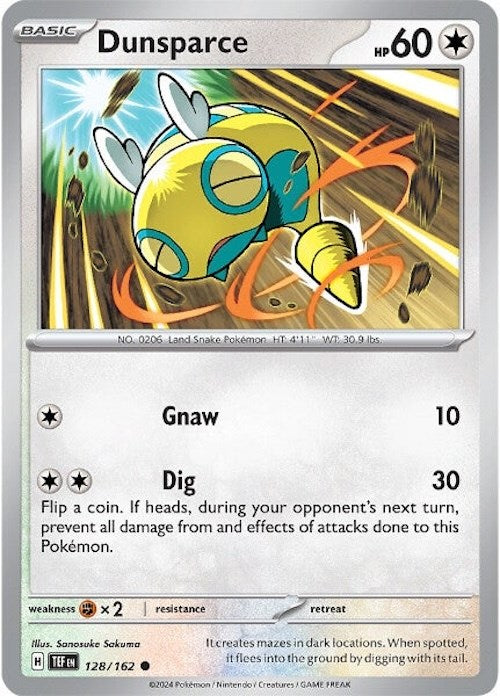 Dunsparce (128/162) [Scarlet & Violet: Temporal Forces] | Deep Dive Games St. Marys