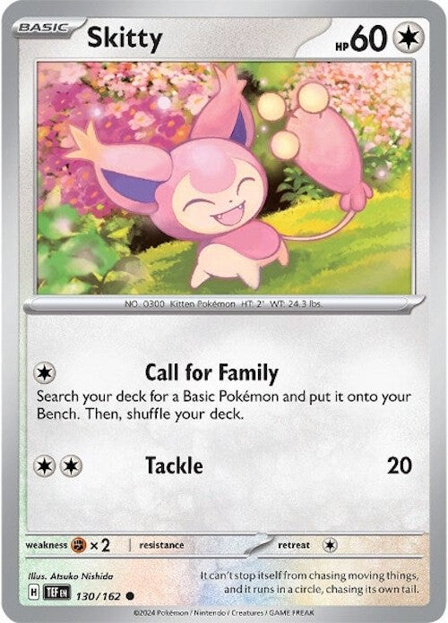 Skitty (130/162) [Scarlet & Violet: Temporal Forces] | Deep Dive Games St. Marys