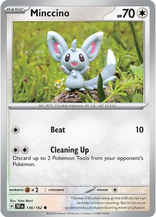 Minccino (136/162) [Scarlet & Violet: Temporal Forces] | Deep Dive Games St. Marys