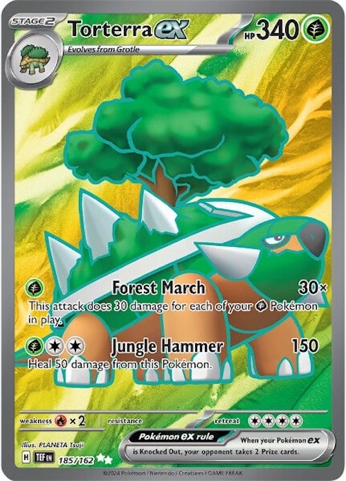 Torterra ex (185/162) [Scarlet & Violet: Temporal Forces] | Deep Dive Games St. Marys