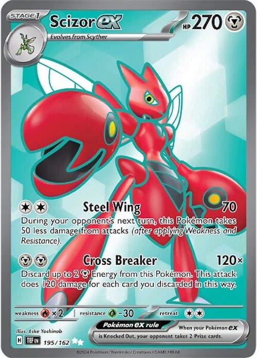 Scizor ex (195/162) [Scarlet & Violet: Temporal Forces] | Deep Dive Games St. Marys