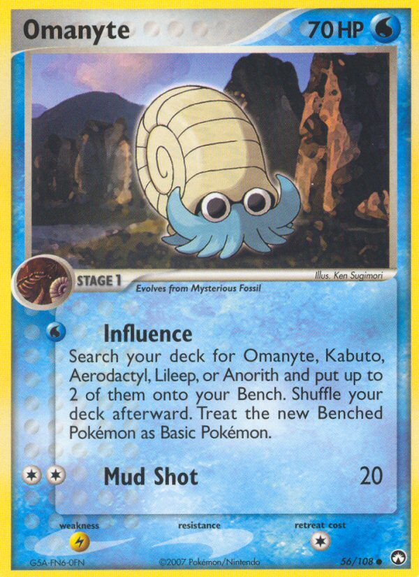 Omanyte (56/108) [EX: Power Keepers] | Deep Dive Games St. Marys