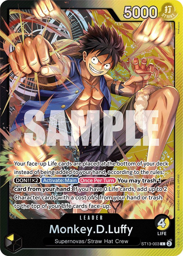 Monkey.D.Luffy [Ultra Deck: The Three Brothers] | Deep Dive Games St. Marys