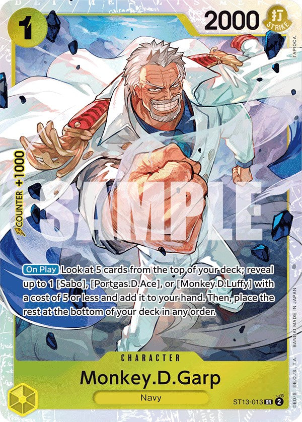 Monkey.D.Garp [Ultra Deck: The Three Brothers] | Deep Dive Games St. Marys