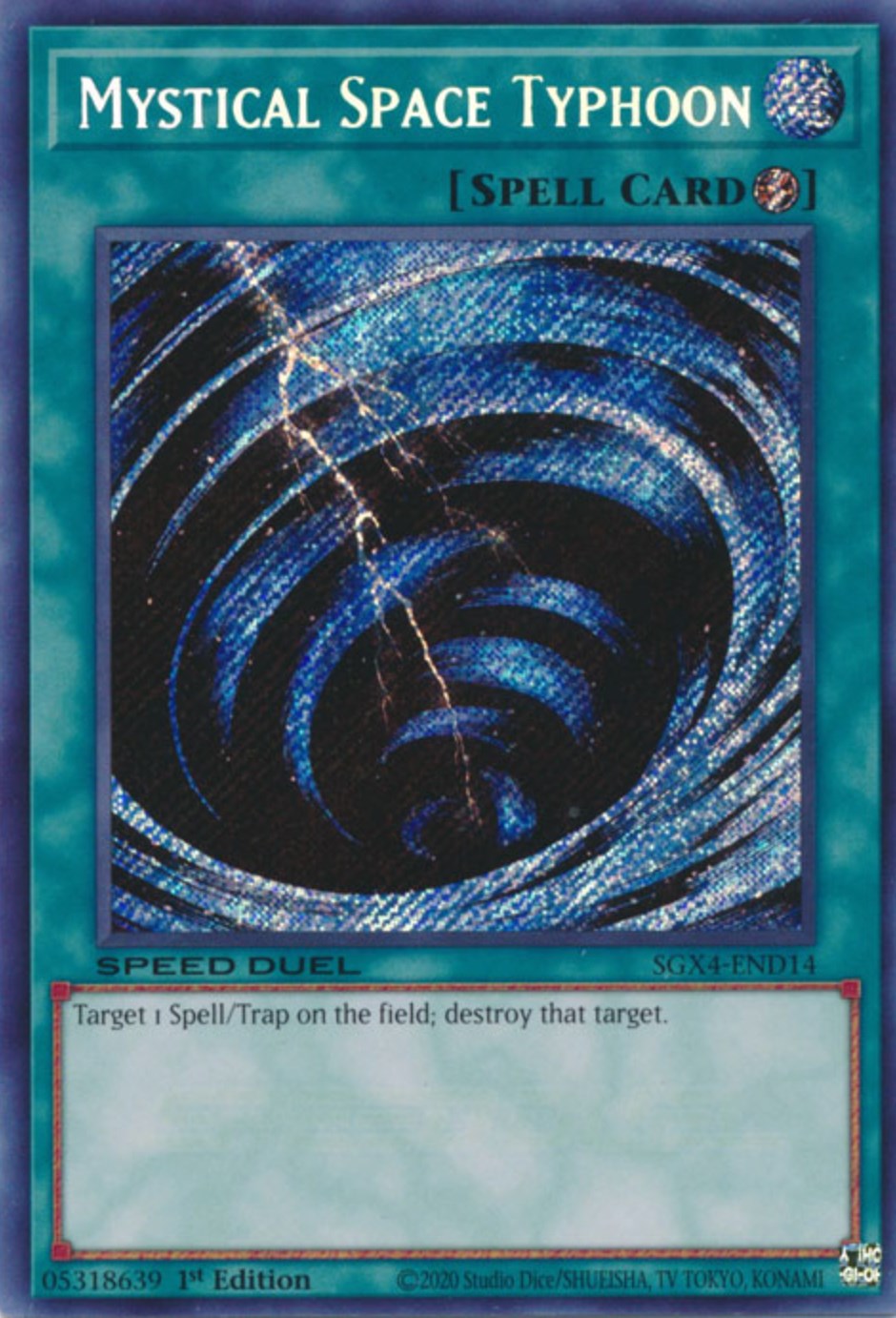 Mystical Space Typhoon (Secret Rare) [SGX4-END14] Secret Rare | Deep Dive Games St. Marys