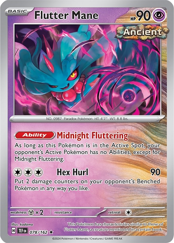 Flutter Mane (078/162) (Theme Deck Exclusive) [Scarlet & Violet: Temporal Forces] | Deep Dive Games St. Marys