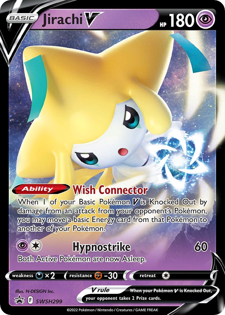 Jirachi V (SWSH299) [Sword & Shield: Black Star Promos] | Deep Dive Games St. Marys