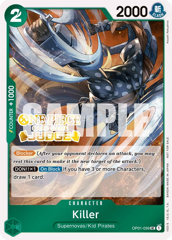 Killer (Judge Pack Vol. 3) [One Piece Promotion Cards] | Deep Dive Games St. Marys