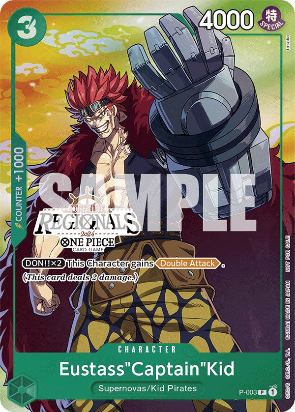 Eustass"Captain"Kid (Offline Regional 2024 Vol. 2) [Participant] [One Piece Promotion Cards] | Deep Dive Games St. Marys