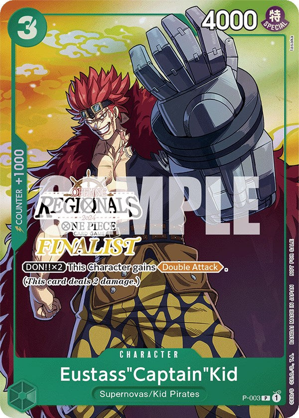 Eustass"Captain"Kid (Offline Regional 2024 Vol. 2) [Finalist] [One Piece Promotion Cards] | Deep Dive Games St. Marys