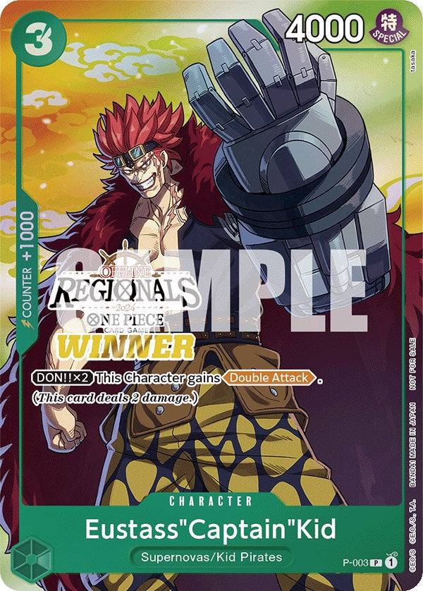 Eustass"Captain"Kid (Offline Regional 2024 Vol. 2) [Winner] [One Piece Promotion Cards] | Deep Dive Games St. Marys