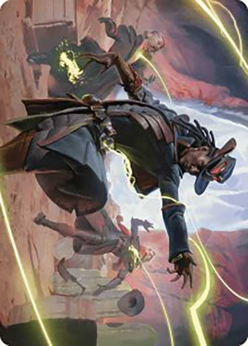 Lilah, Undefeated Slickshot Art Card [Outlaws of Thunder Junction Art Series] | Deep Dive Games St. Marys
