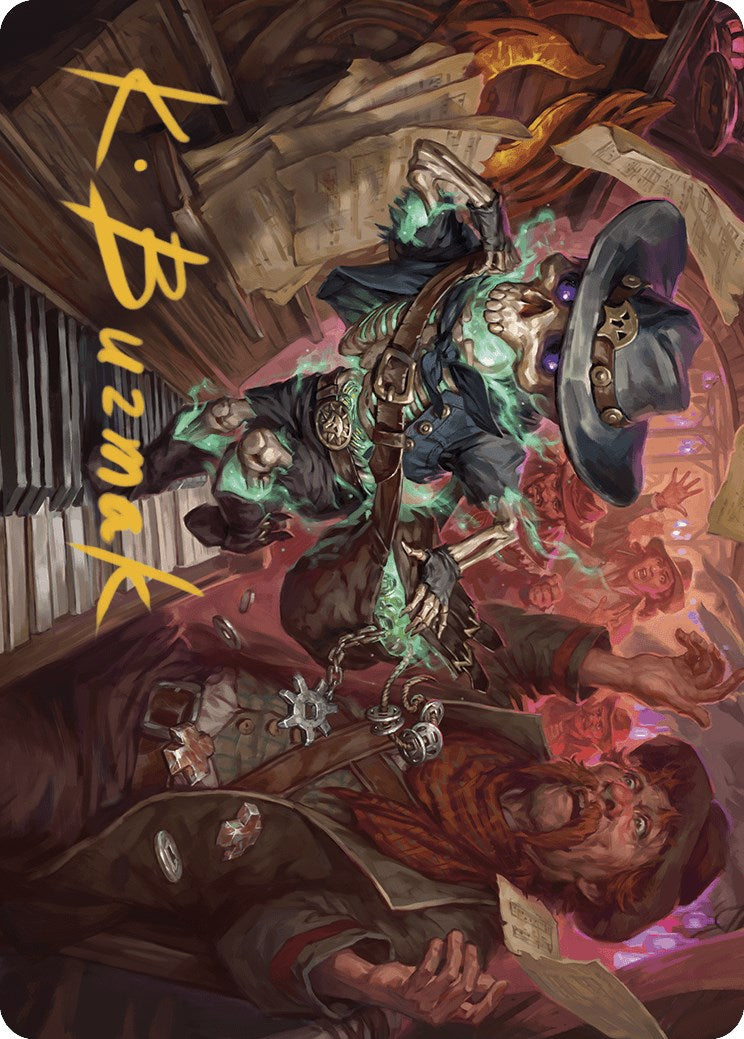 Tinybones, the Pickpocket Art Card (Gold-Stamped Signature) [Outlaws of Thunder Junction Art Series] | Deep Dive Games St. Marys
