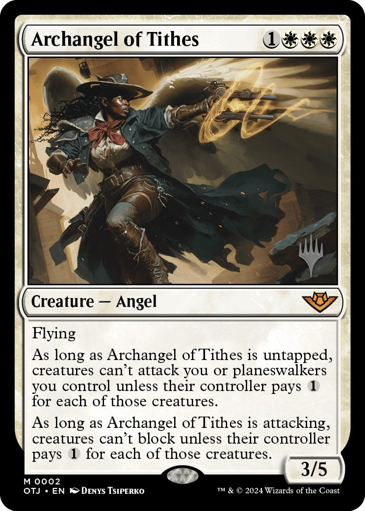 Archangel of Tithes (Promo Pack) [Outlaws of Thunder Junction Promos] | Deep Dive Games St. Marys