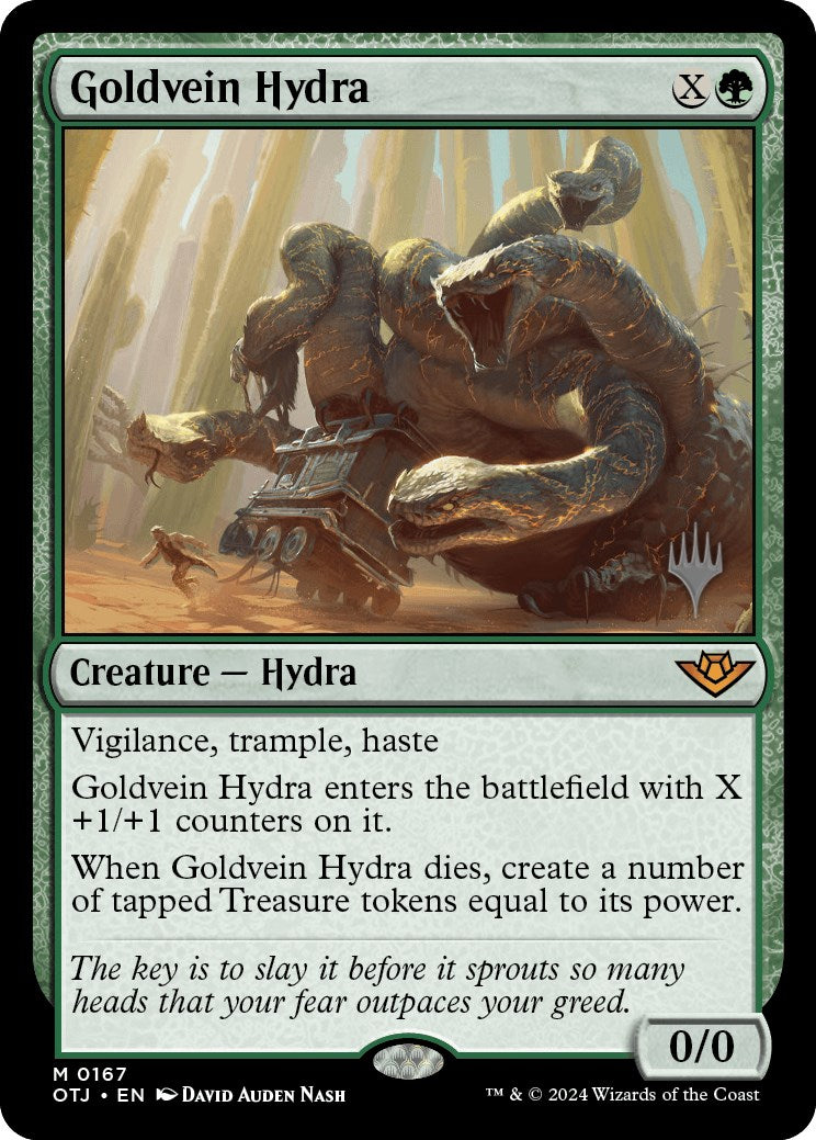 Goldvein Hydra (Promo Pack) [Outlaws of Thunder Junction Promos] | Deep Dive Games St. Marys