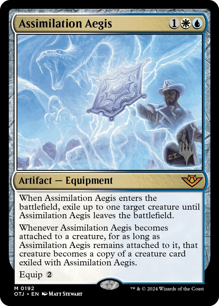 Assimilation Aegis (Promo Pack) [Outlaws of Thunder Junction Promos] | Deep Dive Games St. Marys