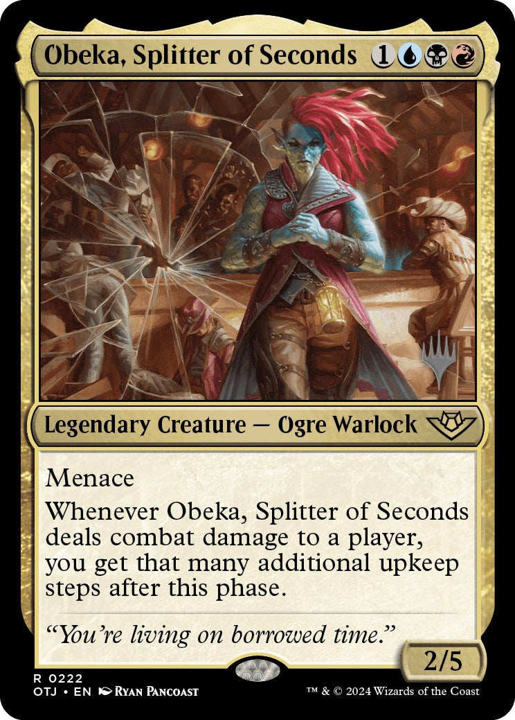 Obeka, Splitter of Seconds (Promo Pack) [Outlaws of Thunder Junction Promos] | Deep Dive Games St. Marys