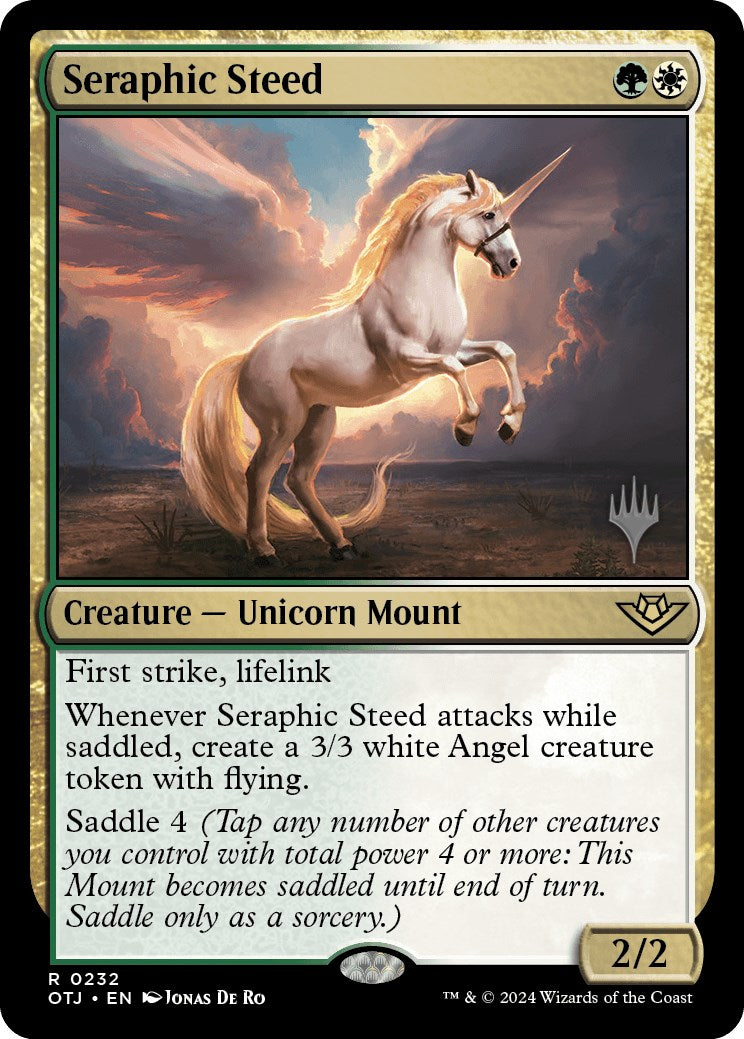 Seraphic Steed (Promo Pack) [Outlaws of Thunder Junction Promos] | Deep Dive Games St. Marys