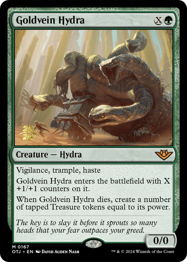 Goldvein Hydra [Outlaws of Thunder Junction Prerelease Promos] | Deep Dive Games St. Marys