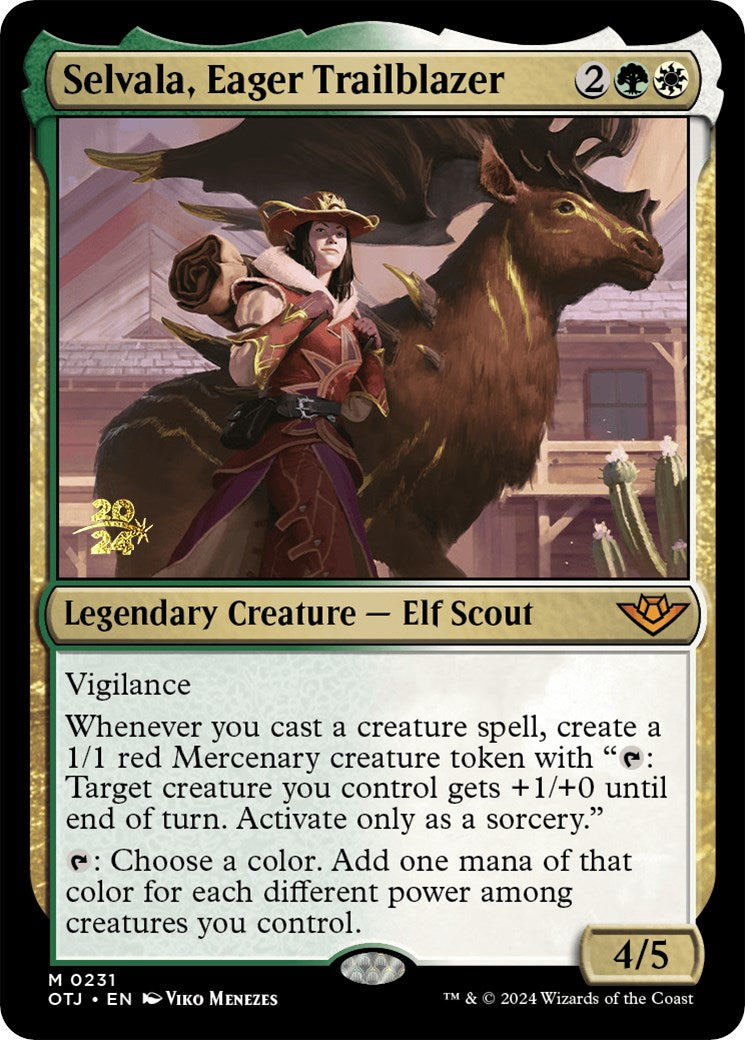 Selvala, Eager Trailblazer [Outlaws of Thunder Junction Prerelease Promos] | Deep Dive Games St. Marys