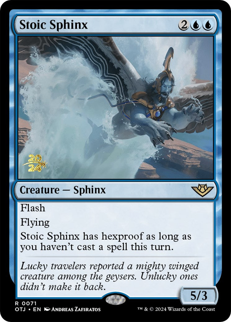 Stoic Sphinx [Outlaws of Thunder Junction Prerelease Promos] | Deep Dive Games St. Marys