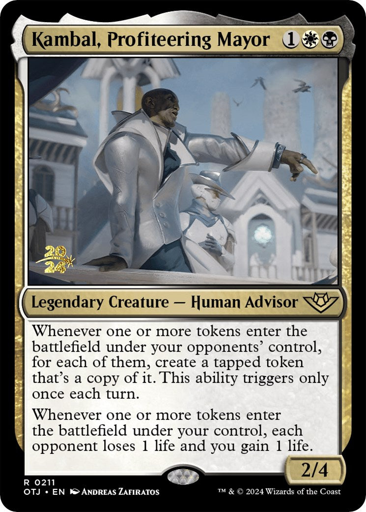 Kambal, Profiteering Mayor [Outlaws of Thunder Junction Prerelease Promos] | Deep Dive Games St. Marys