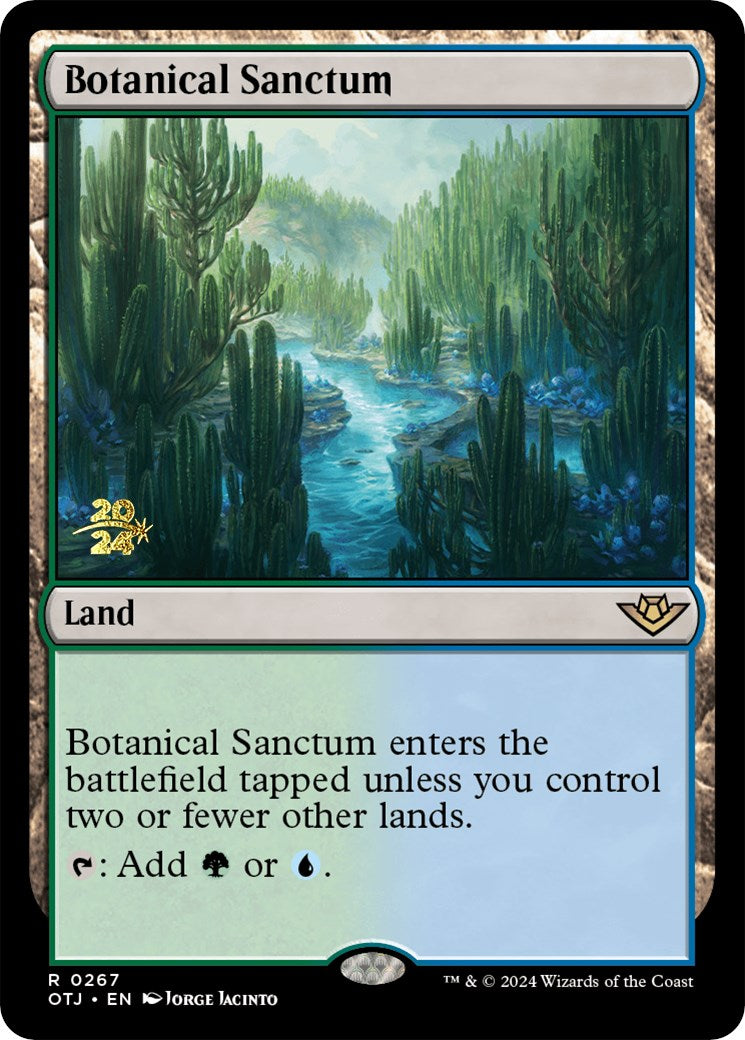 Botanical Sanctum (OTJ) [Outlaws of Thunder Junction Prerelease Promos] | Deep Dive Games St. Marys