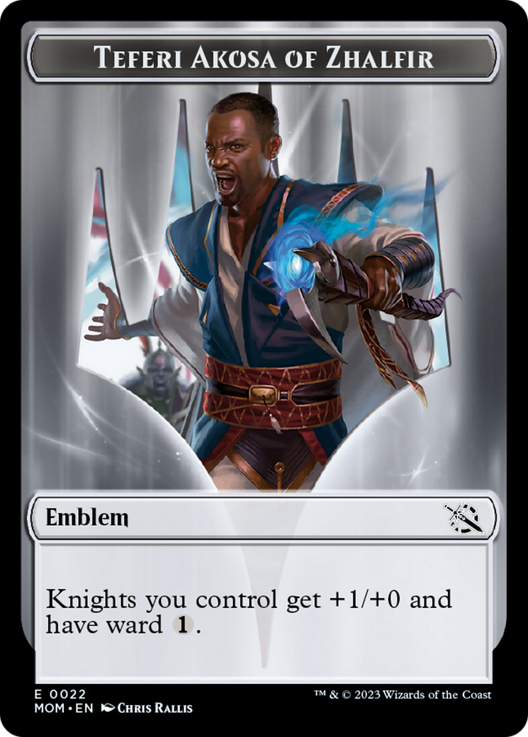 Teferi Akosa of Zhalfir Emblem [March of the Machine Tokens] | Deep Dive Games St. Marys