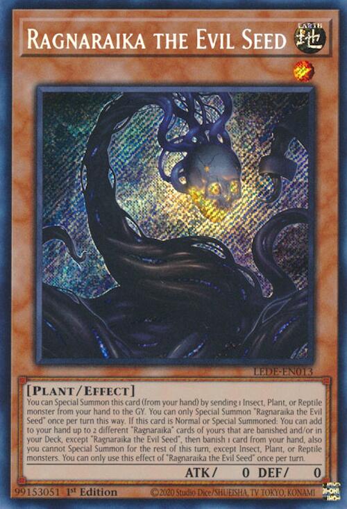 Ragnaraika the Evil Seed [LEDE-EN013] Secret Rare | Deep Dive Games St. Marys