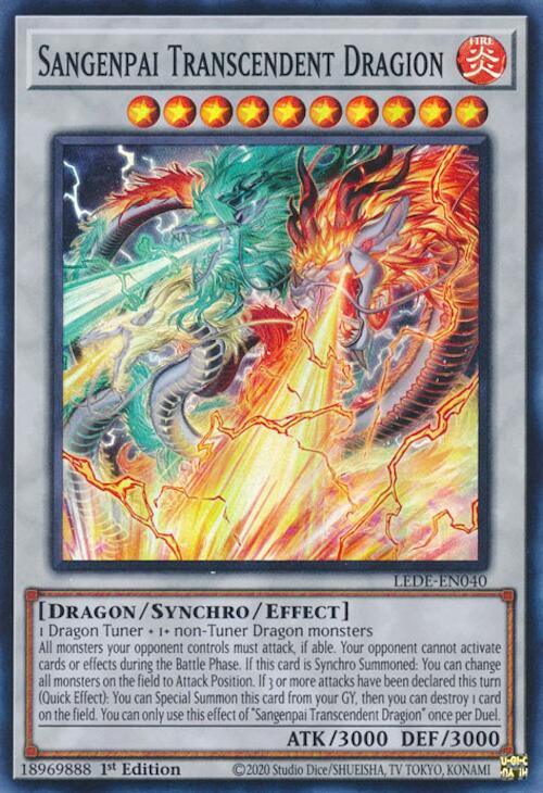 Sangenpai Transcendent Dragion [LEDE-EN040] Super Rare | Deep Dive Games St. Marys