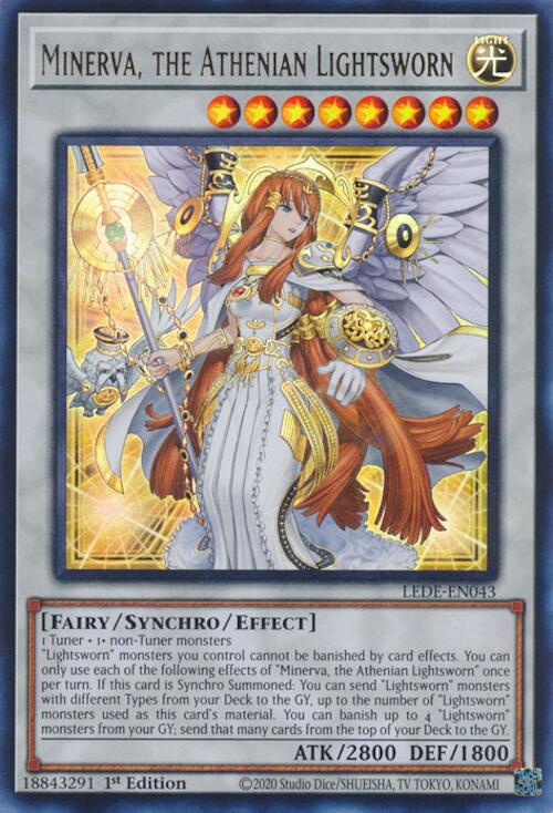 Minerva, the Athenian Lightsworn [LEDE-EN043] Ultra Rare | Deep Dive Games St. Marys