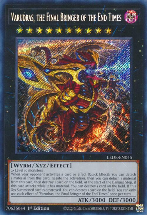 Varudras, the Final Bringer of the End Times [LEDE-EN045] Secret Rare | Deep Dive Games St. Marys