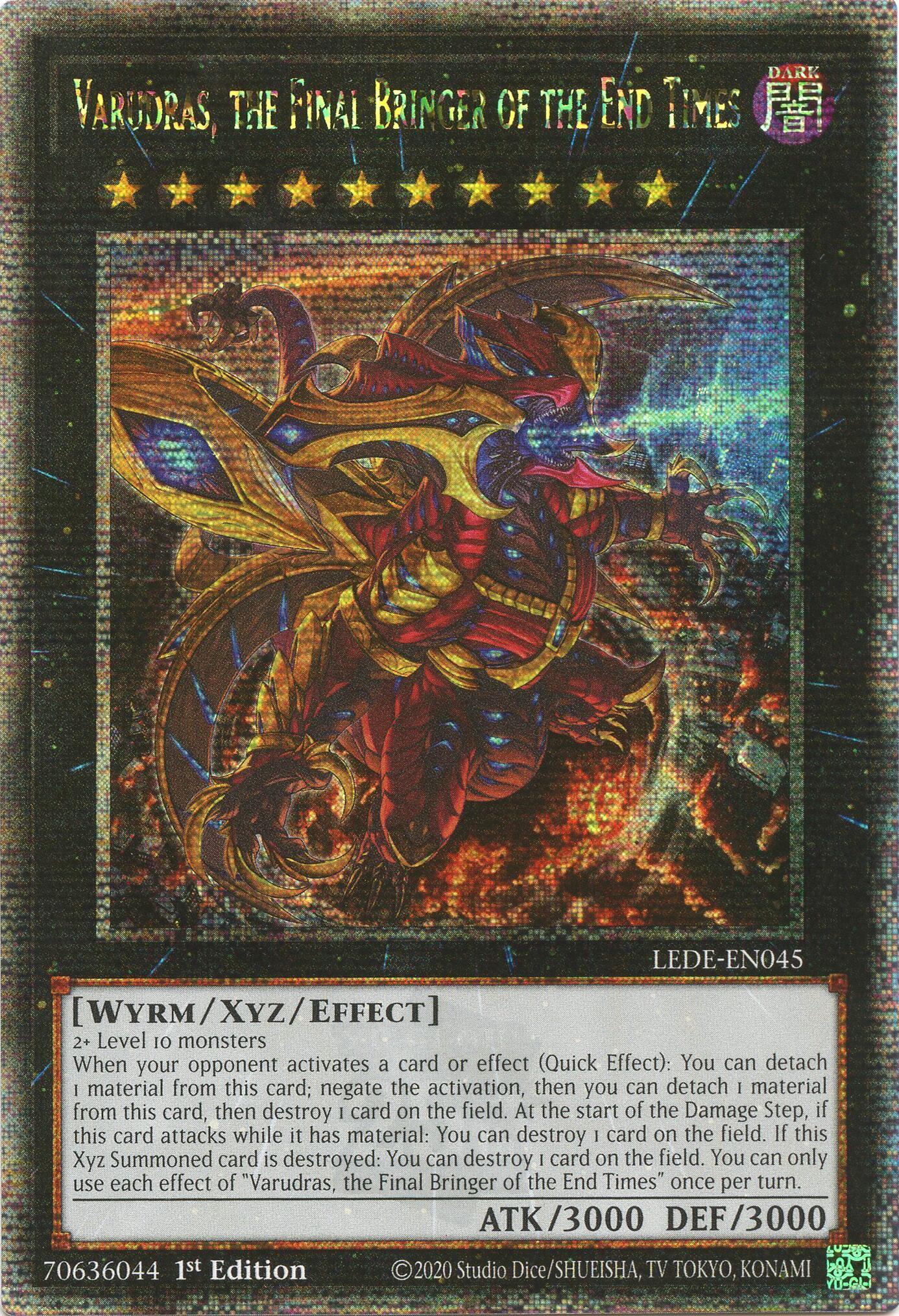 Varudras, the Final Bringer of the End Times (Quarter Century Secret Rare) [LEDE-EN045] Quarter Century Secret Rare | Deep Dive Games St. Marys