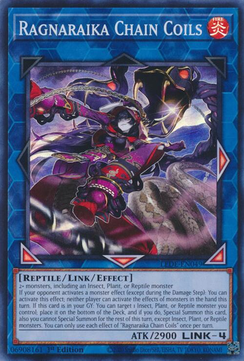Ragnaraika Chain Coils [LEDE-EN049] Super Rare | Deep Dive Games St. Marys