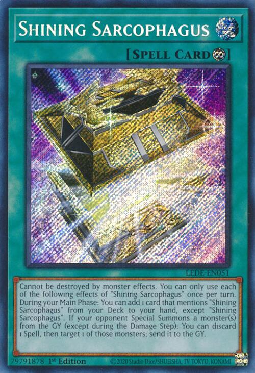 Shining Sarcophagus [LEDE-EN051] Secret Rare | Deep Dive Games St. Marys