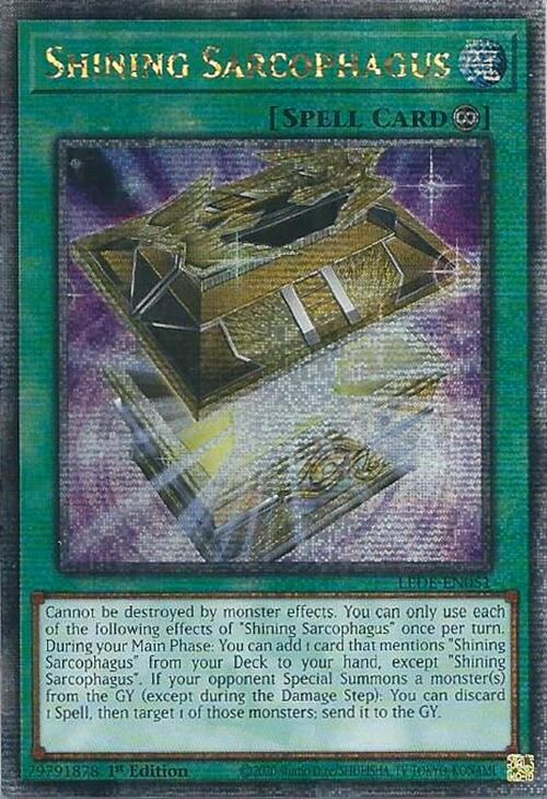 Shining Sarcophagus (Quarter Century Secret Rare) [LEDE-EN051] Quarter Century Secret Rare | Deep Dive Games St. Marys