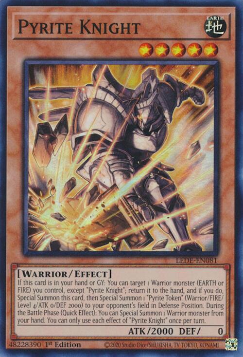 Pyrite Knight [LEDE-EN081] Super Rare | Deep Dive Games St. Marys