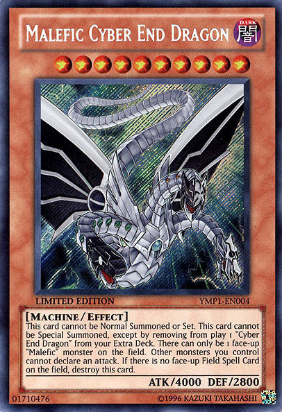 Malefic Cyber End Dragon [YMP1-EN004] Secret Rare | Deep Dive Games St. Marys