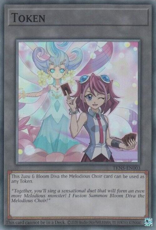 Token: Zuzu and Bloom Diva the Melodious Choir [TKN5-EN003] Super Rare | Deep Dive Games St. Marys