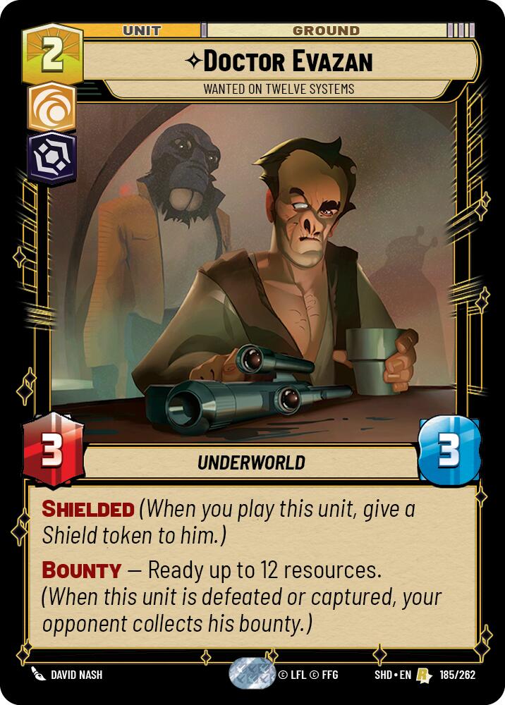 Doctor Evazan - Wanted on Twelve Systems (185/262) [Shadows of the Galaxy] | Deep Dive Games St. Marys