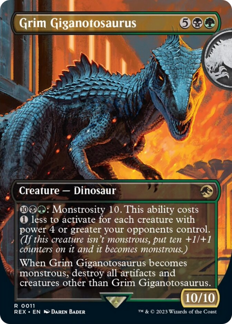 Grim Giganotosaurus (Borderless) [Jurassic World Collection] | Deep Dive Games St. Marys