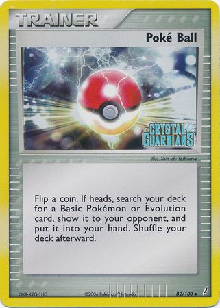 Poke Ball (82/100) (Stamped) [EX: Crystal Guardians] | Deep Dive Games St. Marys