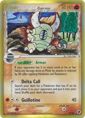 Pinsir (9/101) (Delta Species) (Stamped) [EX: Dragon Frontiers] | Deep Dive Games St. Marys