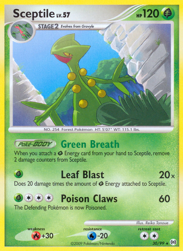 Sceptile (30/99) [Platinum: Arceus] | Deep Dive Games St. Marys