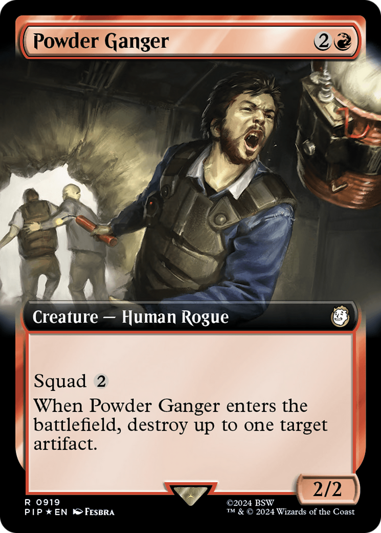 Powder Ganger (Extended Art) (Surge Foil) [Fallout] | Deep Dive Games St. Marys