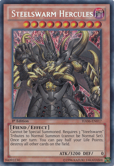 Steelswarm Hercules [HA06-EN017] Secret Rare | Deep Dive Games St. Marys