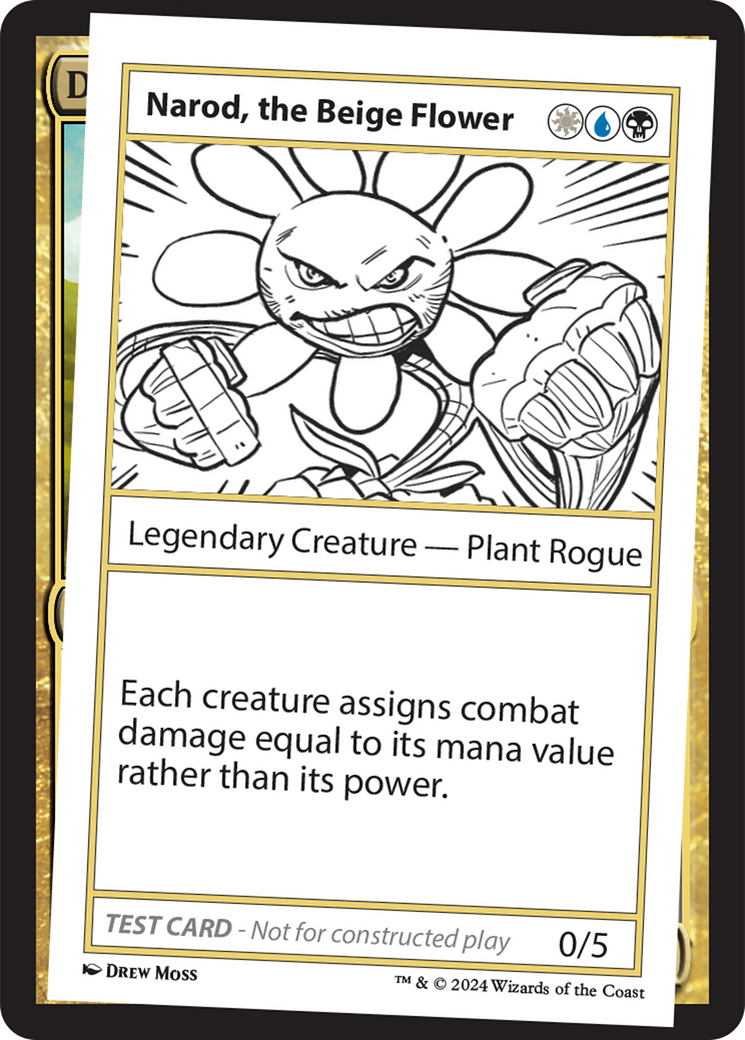 Narod, the Beige Flower [Mystery Booster 2 Playtest Cards] | Deep Dive Games St. Marys