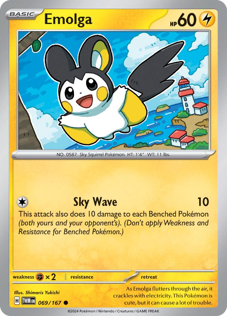 Emolga (069/167) [Scarlet & Violet: Twilight Masquerade] | Deep Dive Games St. Marys